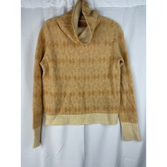 Aventura Clothing Paragon Funnel Cowl‎ Neck Sweater - Size Medium - Egret Color - Picture 3 of 10